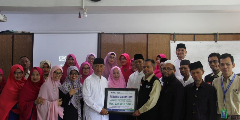 Lembaga Kursus Al-Qur’an Al-Falah Surabaya Donasikan Dana Tanggap Bencana Senilai 230 Juta 