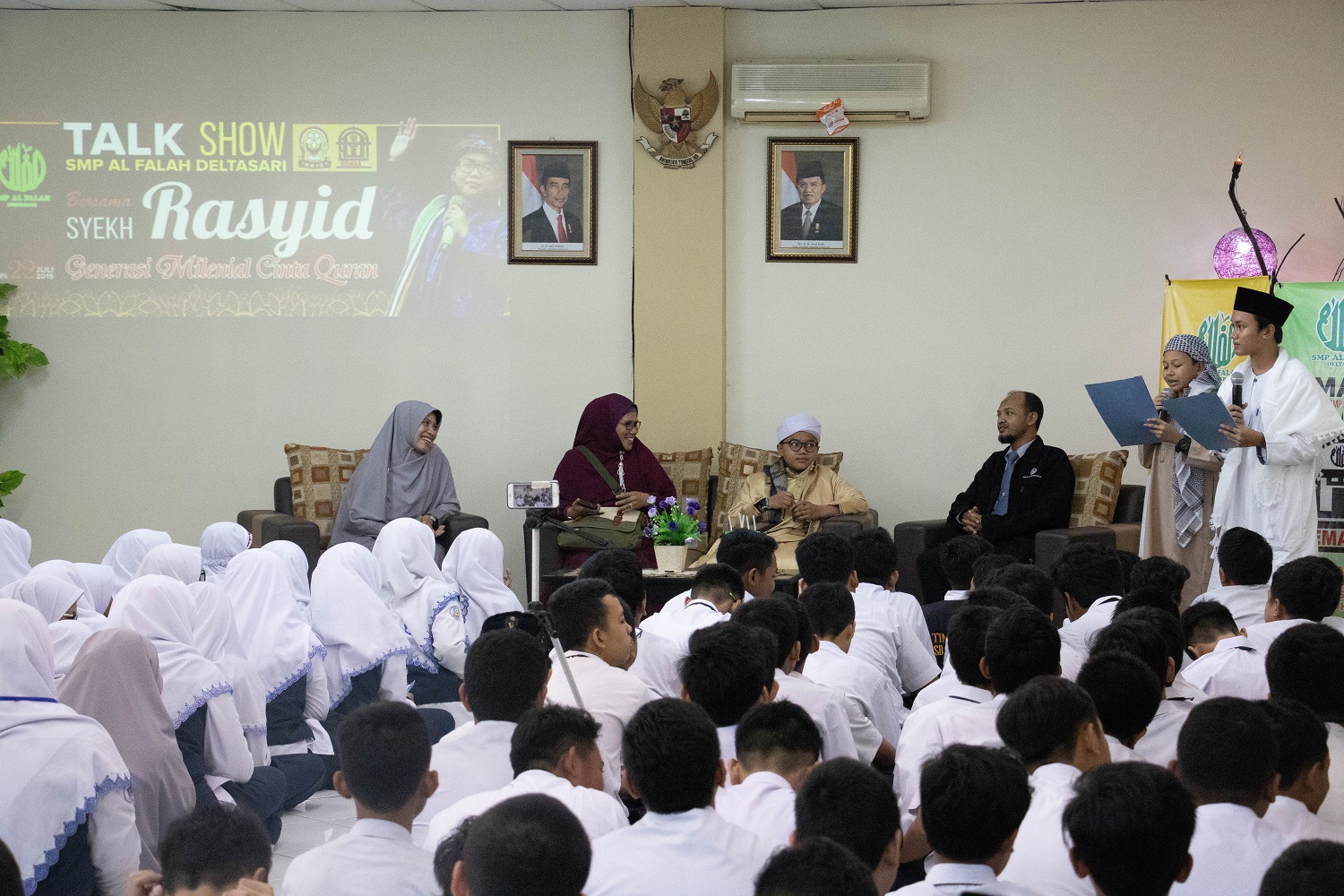 Smp Al Falah Deltasari Talk Show Bersama Syekh Rasyid Ydsf Ydsf