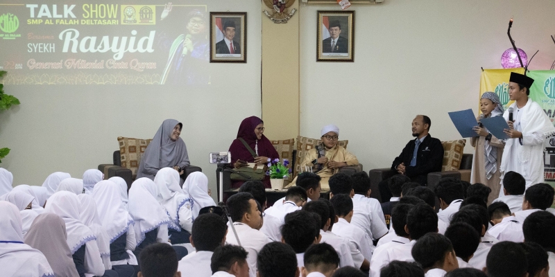 SMP Al Falah Deltasari Talk Show Bersama Syekh Rasyid | YDSF