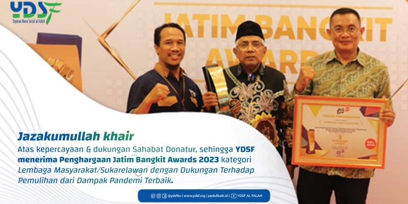 YDSF Raih Jatim Bangkit Awards 2023