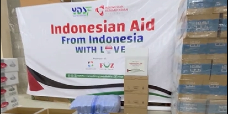 Bantuan YDSF dalam Truk Konvoi Kemanusiaan untuk Palestina Dikemas di Mesir